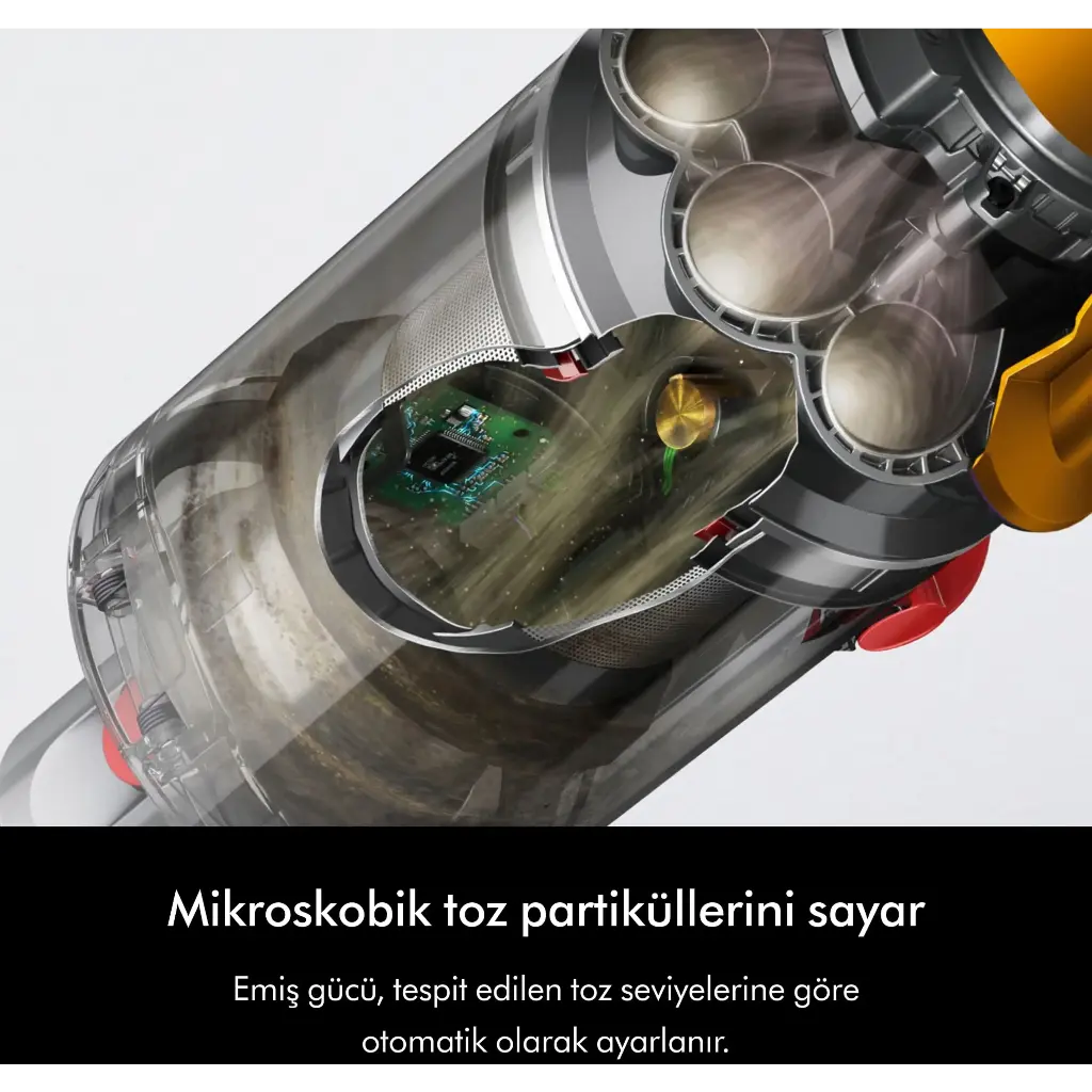Dyson V12S Detect Slim Submarine Kablosuz Süpürge - Nikel/Sarı